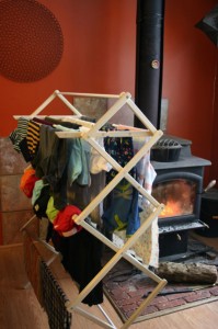 drying clothes indoors
