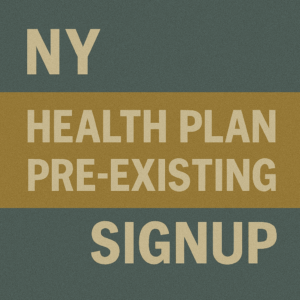 NY Health Plan Pre-Existing Signup