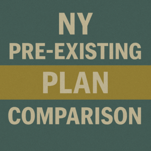 NY Pre-Existing Plan Comparison
