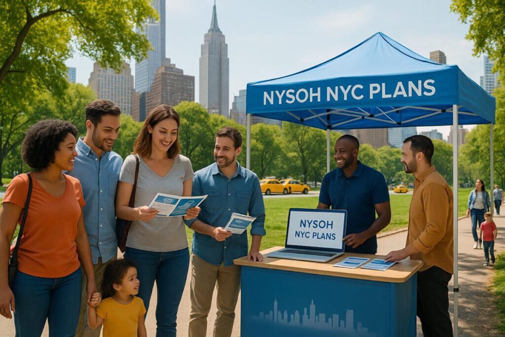 New York City residents accessing health insurance