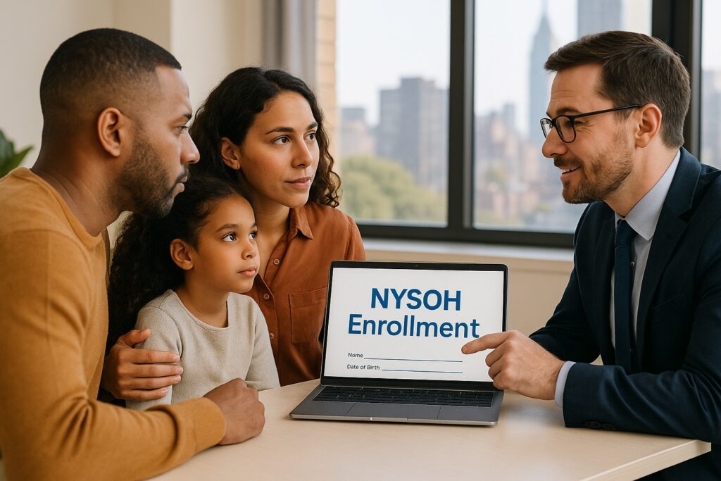 New York residents enrolling in health insurance
