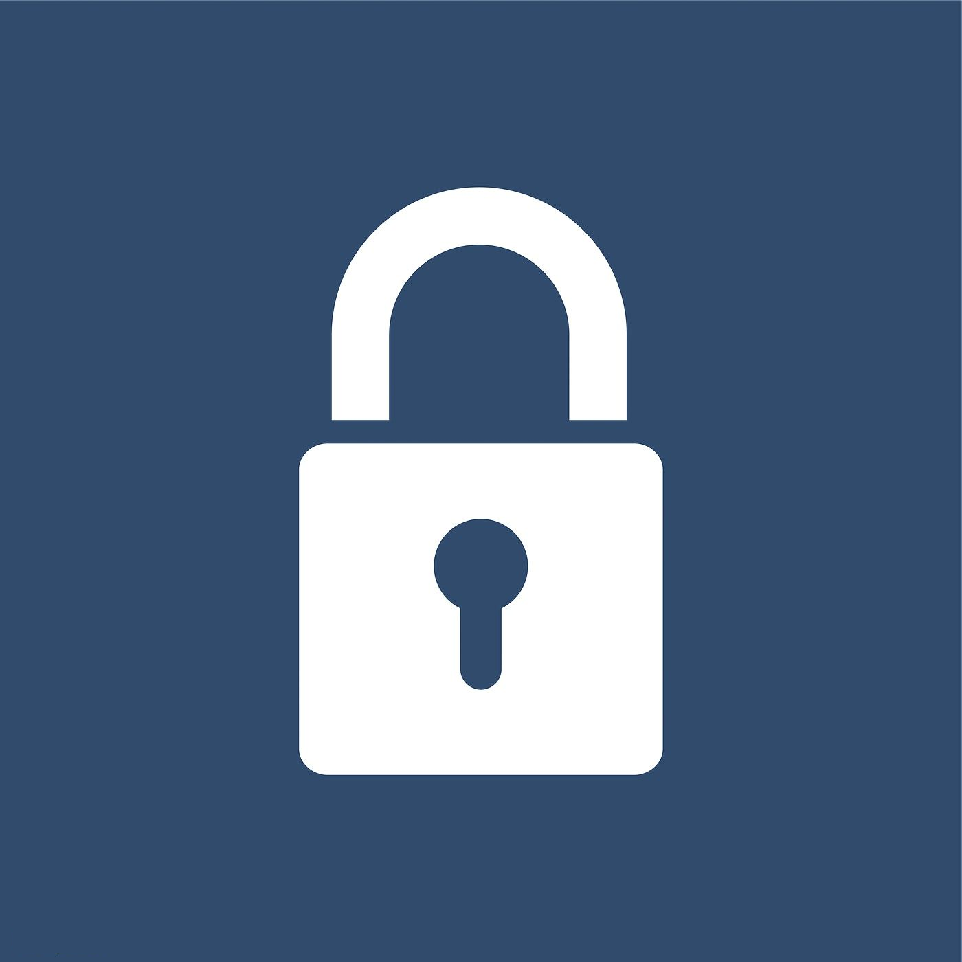 Blue padlock icon indicating secure site